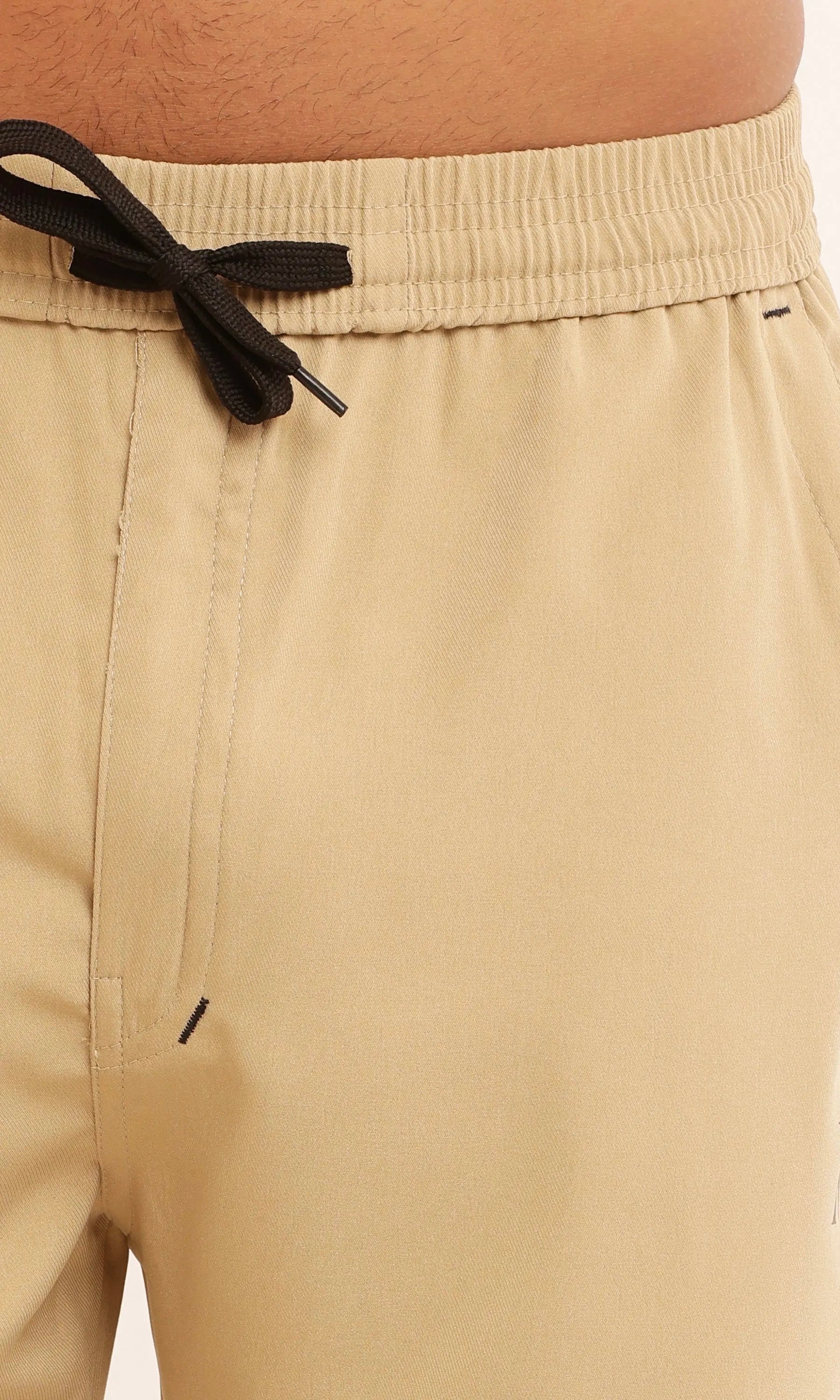 REGULAR FIT TWILL CARGO - FAWN