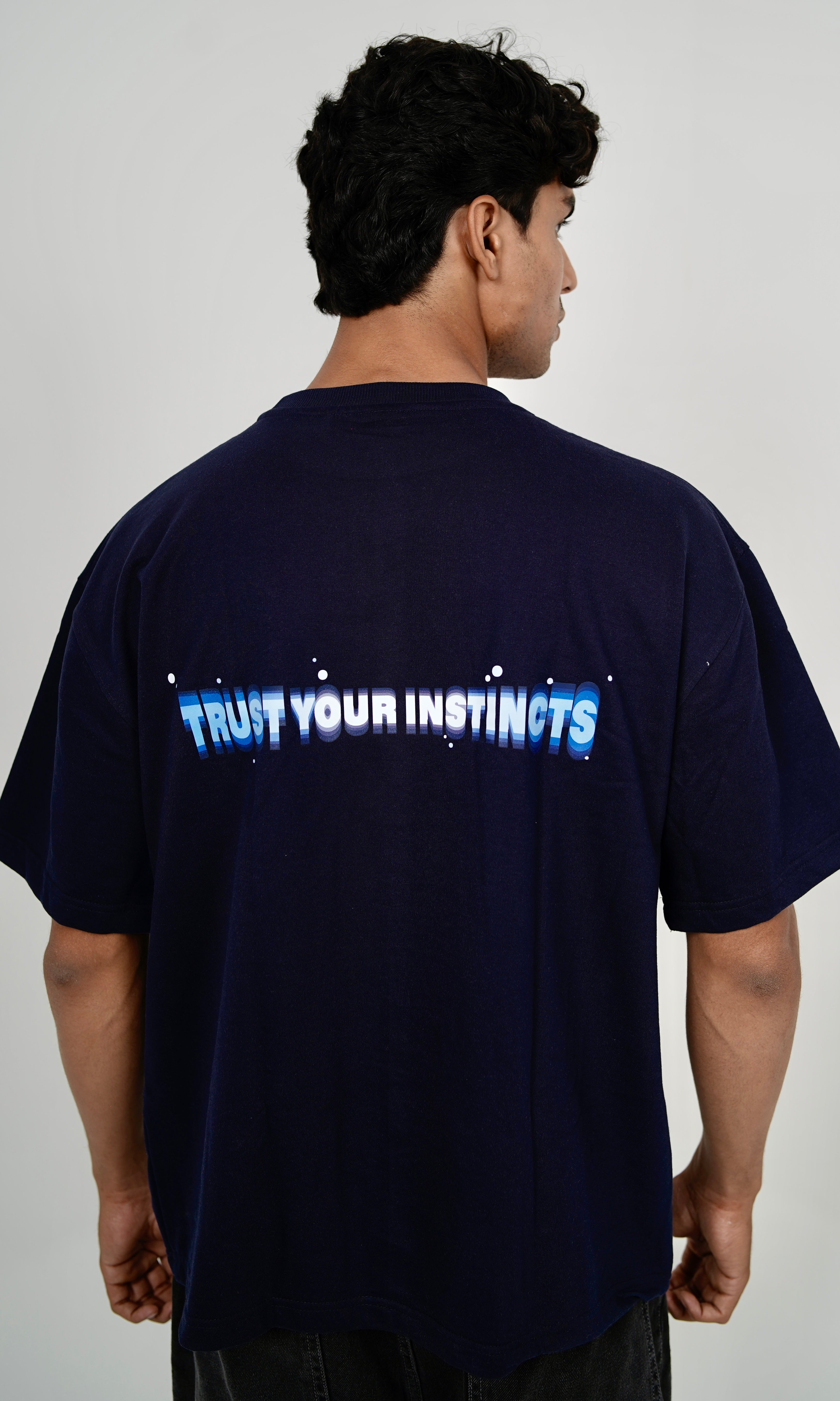 OVERSIGHT T-SHIRT - NAVY BLUE