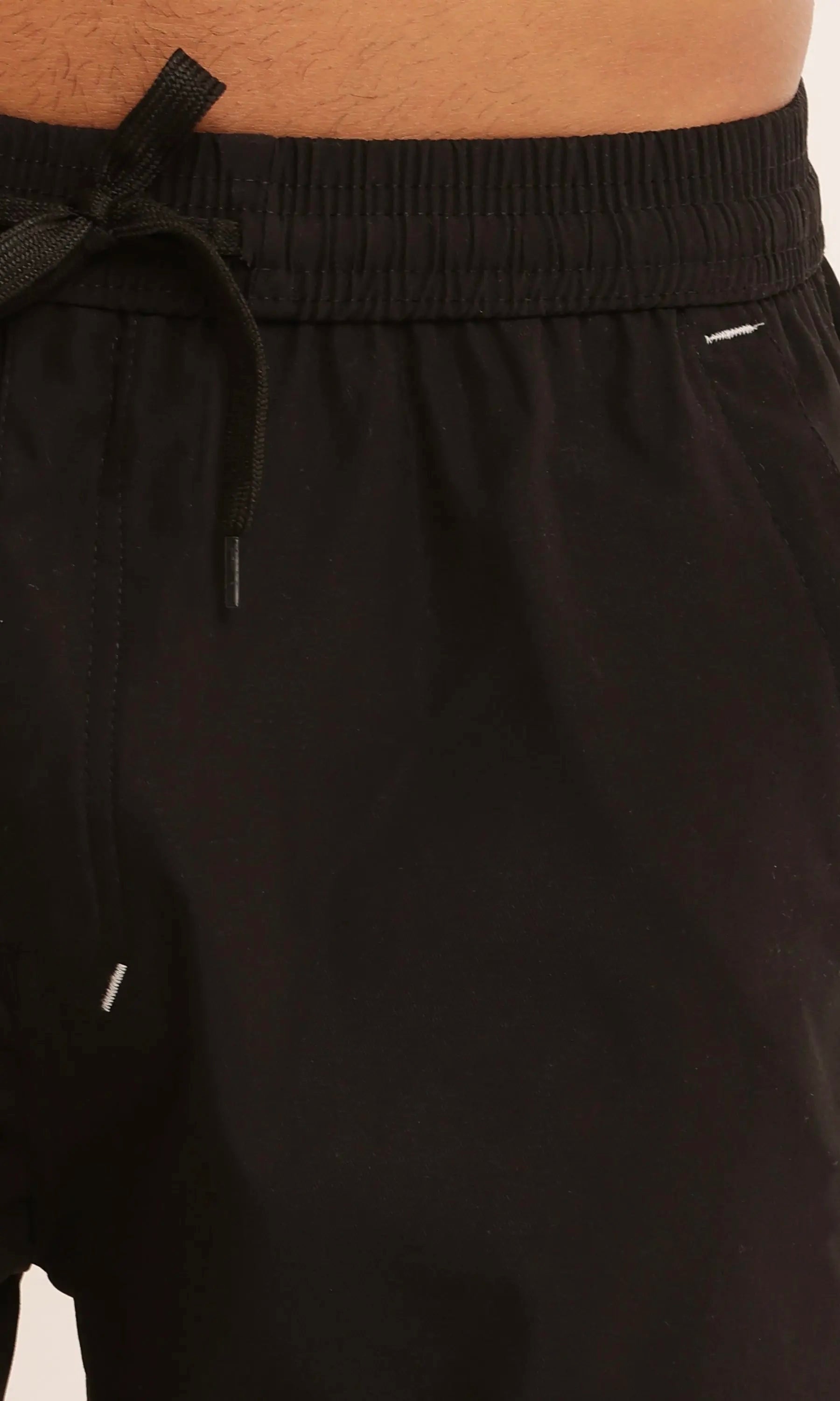 REGULAR FIT TWILL CARGO - BLACK