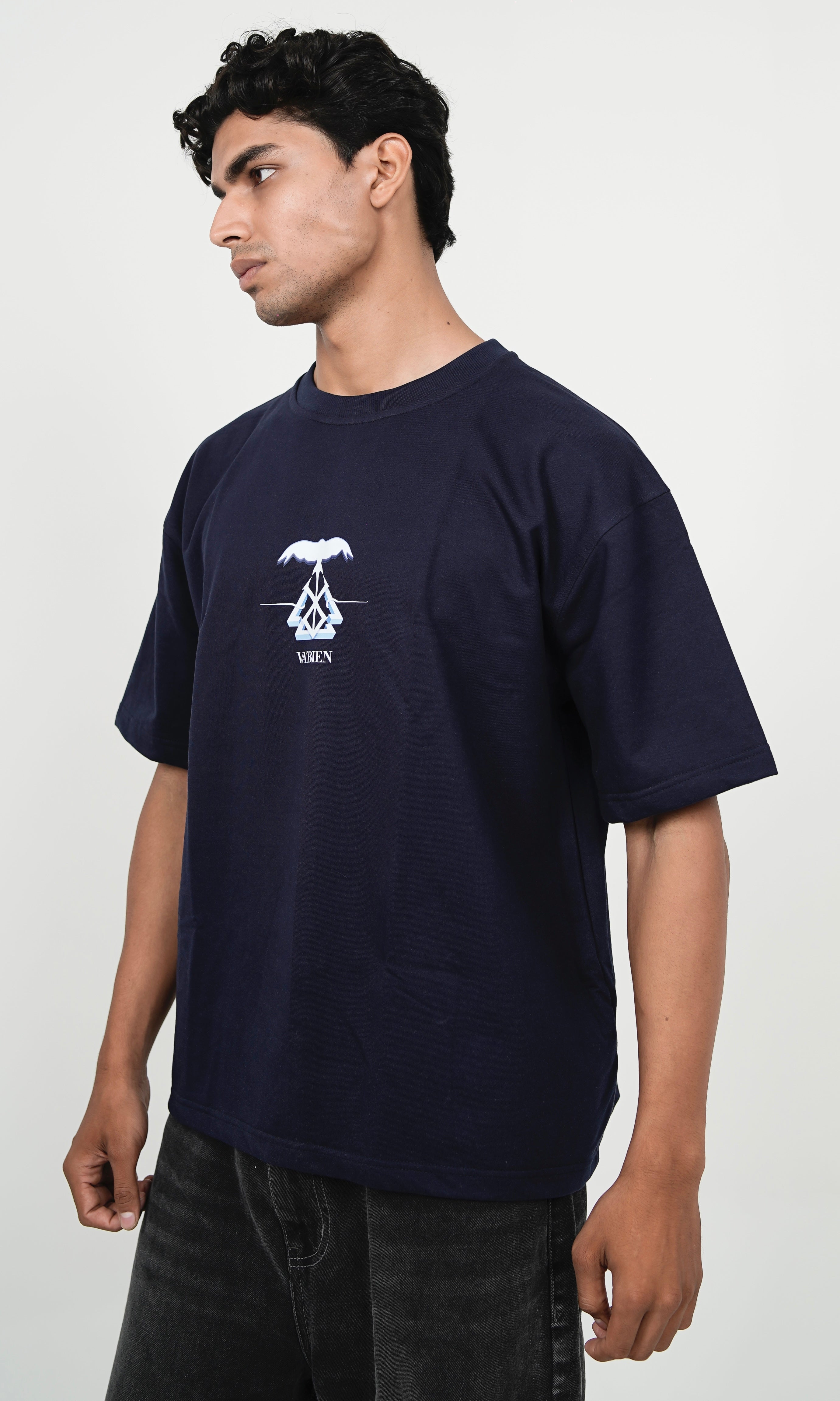 OVERSIGHT T-SHIRT - NAVY BLUE