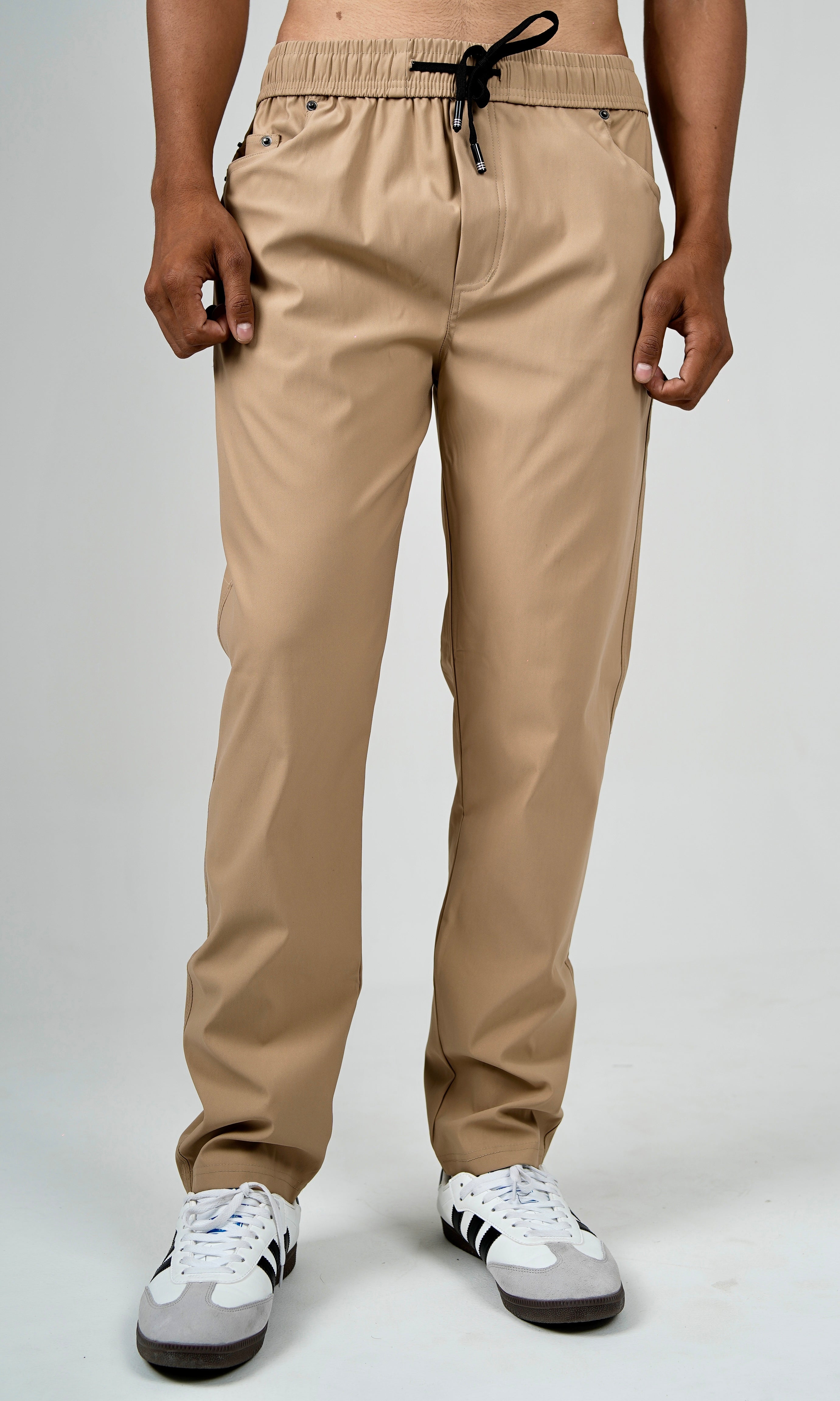 TRACK PANTS - FAWN