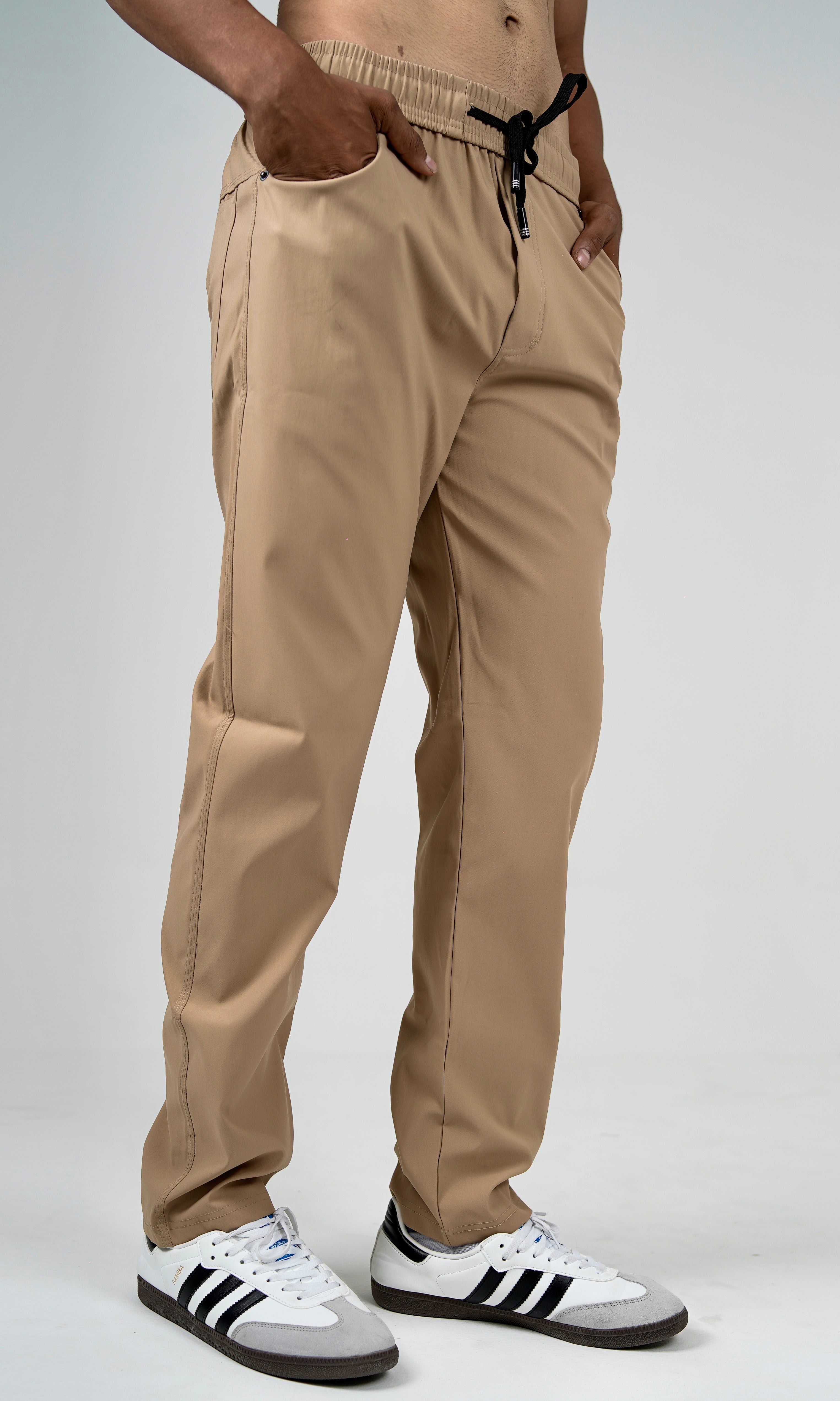 TRACK PANTS - FAWN